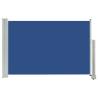 Patio Retractable Side Awning 60x300 cm Blue | Hipomarket