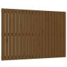 Honey Brown Wall Headboard - Solid Pine Wood | Hipomarket