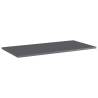 High Gloss Grey Bookshelf Boards - 8 pcs | Hipomarket