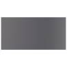 High Gloss Grey Bookshelf Boards - 8 pcs | Hipomarket