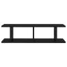 Stylish Black Wall Shelves - 2 pcs | Hipomarket UK