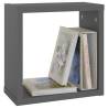 Wall Cube Shelves (6 pcs) - Stylish Grey Floating Storage