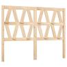 Stylish Solid Wood Pine Bed Headboard - 156x4x100 cm