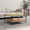 Coffee Table Sonoma Oak 80x80x40 cm Engineered Wood Colour sonoma oak Size 80 x 80 x 40 cm Quantity in Package 1 