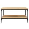 Stylish Sonoma Oak Coffee Table - 80x80x40 cm