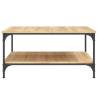 Stylish Sonoma Oak Coffee Table - 80x80x40 cm