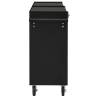 Tool Trolley with 5 Drawers - Durable Black Steel Storage