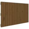 Elegant Honey Brown Wall Headboard - Solid Pine 108x3x60 cm