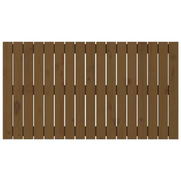 Elegant Honey Brown Wall Headboard - Solid Pine 108x3x60 cm