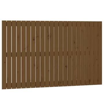 Elegant Honey Brown Wall Headboard - Solid Pine Wood 140x90 cm