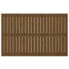 Elegant Honey Brown Wall Headboard - Solid Pine Wood 140x90 cm