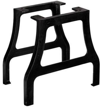 Industrial A-Frame Coffee Table Legs - Cast Iron | Hipo Market