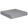 Stylish Floating Wall Shelves - Set of 4 Grey MDF 23x23.5 cm