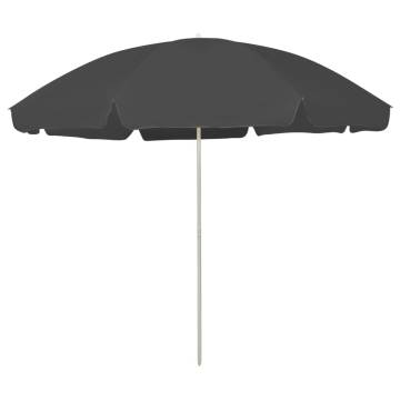 Beach Umbrella Anthracite 300 cm | UV Protection & Durability