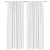 White Energy-saving Blackout Curtains - 2 pcs, 140 x 245 cm