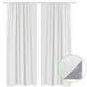 White Energy-saving Blackout Curtains - 2 pcs, 140 x 245 cm