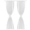 White Energy-saving Blackout Curtains - 2 pcs, 140 x 245 cm