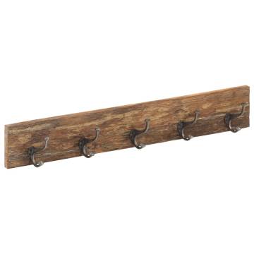 Hall Hanger with 5 Hooks - Reclaimed Wood | HipoMarket