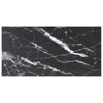 Table Top Black 100x50 cm - Stylish Marble Design & Durable Glass