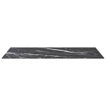 Table Top Black 100x50 cm - Stylish Marble Design & Durable Glass