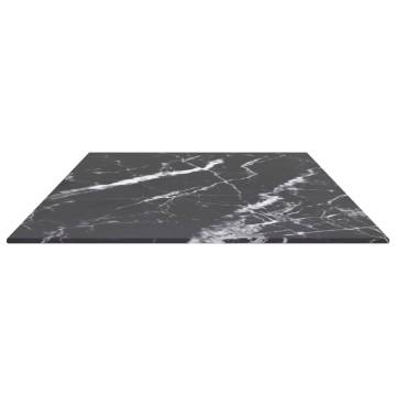 Table Top Black 100x50 cm - Stylish Marble Design & Durable Glass