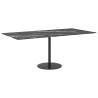 Table Top Black 100x50 cm - Stylish Marble Design & Durable Glass