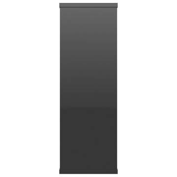 High Gloss Black Wall Shelf - 104x20x58.5 cm | HipoMarket