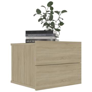 Sonoma Oak Bedside Cabinet - Stylish & Functional Nightstand