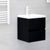 Sink Cabinet Black 41x38.5x45 cm Engineered Wood Colour black Size 41 x 38.5 x 45 cm Number of 1 Number of Pieces 