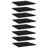 Bookshelf Boards 8 pcs Black 40x40x1.5 cm Engineered Wood Colour black Size 40 x 40 x 1.5 cm Quantity in Package 8 