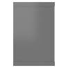 Wall Cube Shelf Set - High Gloss Grey - 60x15x23 cm