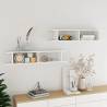 Wall Shelf 2pcs High Gloss White 105x18x20cm Engineered Wood Colour high gloss white Size 105 x 18 x 20 cm Quantity in Package 2 Number of Pieces 1 