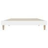 White 90x190 cm Single Bed Frame - Durable Engineered Wood