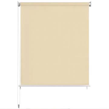 Outdoor Roller Blind 180x140 cm Cream - Privacy & UV Protection