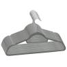 20 pcs Anti-slip Grey Velvet Clothes Hanger Set