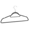 20 pcs Anti-slip Grey Velvet Clothes Hanger Set