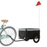 Bike Trailer Black and Grey - 30 kg Iron | HipoMarket