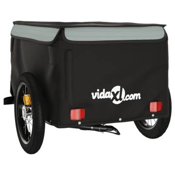 Bike Trailer Black and Grey - 30 kg Iron | HipoMarket