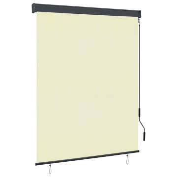 Outdoor Roller Blind 140x250 cm Cream - Quality UV Protection