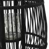 Freestanding Black Bamboo Candle Lantern Holder | Hipomarket