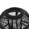 Freestanding Black Bamboo Candle Lantern Holder | Hipomarket