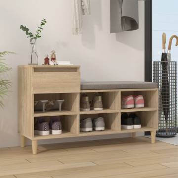 Shoe Cabinet Sonoma Oak 102x36x60 cm - Elegant Storage Solution