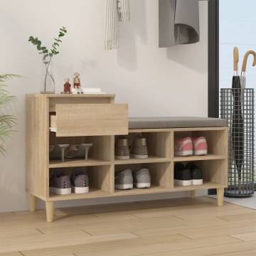 Shoe Cabinet Sonoma Oak 102x36x60 cm - Elegant Storage Solution