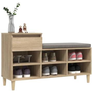 Shoe Cabinet Sonoma Oak 102x36x60 cm - Elegant Storage Solution