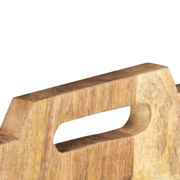 Wall-Mounted Magazine Rack - Solid Rough Mango Wood | HipoMarket