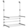 Aluminium Drying Rack for Balcony - 54x25x42 cm