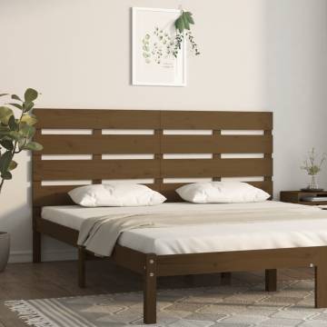 Headboard Honey Brown - Solid Pine Wood 135x3x80 cm