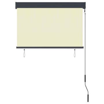 Outdoor Roller Blind 100x250 cm Cream | HipoMarket