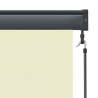 Outdoor Roller Blind 120x250 cm Cream - Privacy & Sun Protection