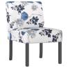 Blue Flower Fabric Slipper Chair - Comfort & Style | HipoMarket